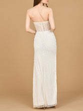 Load image into Gallery viewer, Lara 51189 - Embellished Strapless Gown with Slit