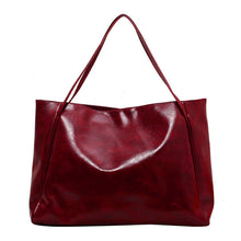 Load image into Gallery viewer, Women's Vintage Tote Bag - Large Capacity PU Leather Shoulder Handbag for Daily Use
