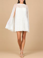 Load image into Gallery viewer, Beaded Bridal Cape Dress | 51192
