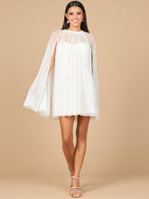 Load image into Gallery viewer, Beaded Bridal Cape Dress | 51192
