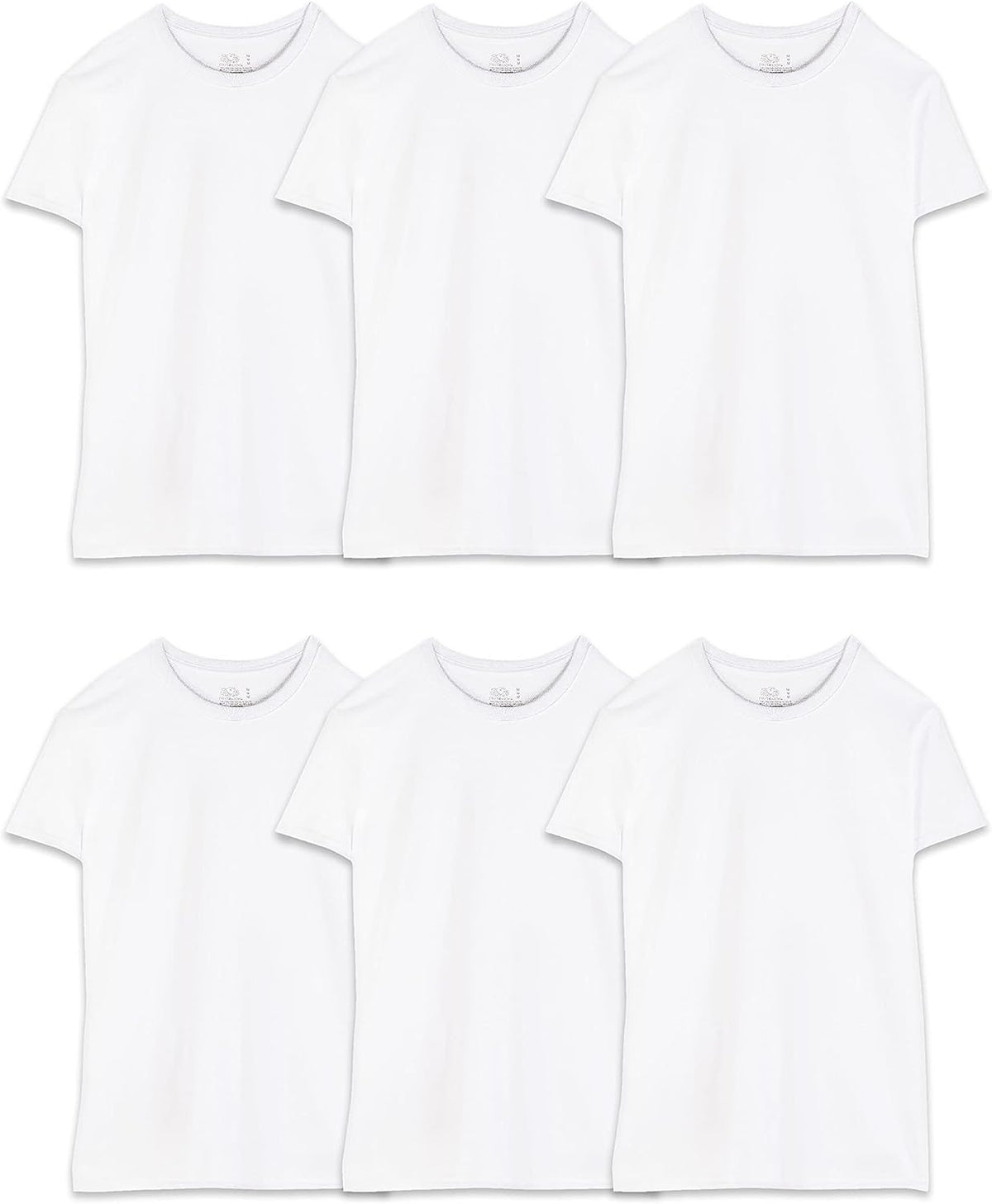 Fruit of The Loom Men's Crew Tee Undershirts, Moisture Wicking & Tag Free, Also Available in Big & Tall