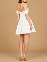 Load image into Gallery viewer, Off Shoulder, A-line Bridal Short Dress