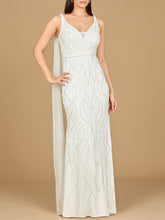 Load image into Gallery viewer, Lara 51214 - Beaded Wedding Gown with Cape