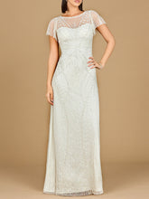 Load image into Gallery viewer, Beaded Flutter Sleeve Wedding Gown | Lara 51219