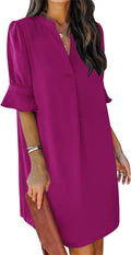 QACOHU women's pull-on flowy summer dress