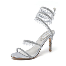 Load image into Gallery viewer, Women's High Heel Stiletto Sandals - Round Toe Evening Dress Shoes | Sarah Express