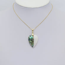 Load image into Gallery viewer, Mother of Pearl Abalone Shell Heart Shape Charm, Sku#LX461