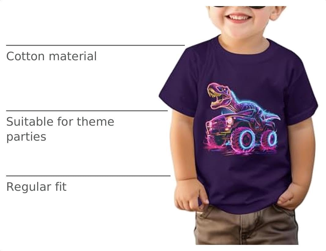 Lovekider Boys Graphic T-Shirt, Cotton Short Sleeve Shirt for Kid Ages 3-8