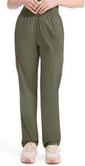 Dickies EDS Signature Scrubs for Women, Elastic Waist Pull-On Cargo Pants for Women in Soft Brushed Poplin - 86106