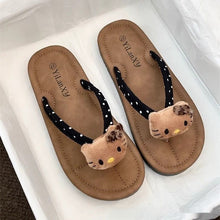 Load image into Gallery viewer, Women's Herringbone Non-Slip Beach Flip-Flops - Soft Sole Summer Slippers