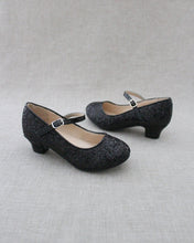Load image into Gallery viewer, Rock Glitter Mary Jane with Glitter Heels for Girls