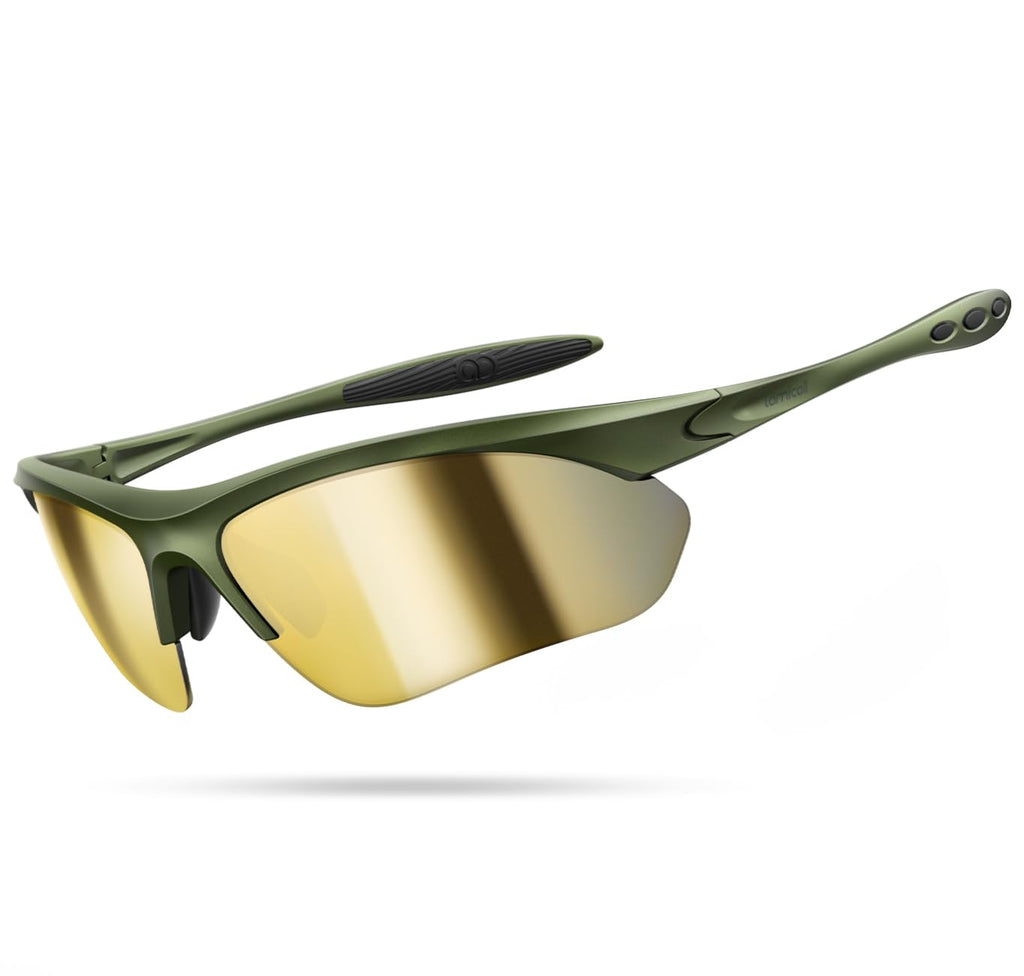 Lamicall 22g Polarized Sports Sunglasses for Men Women - UV400 Protection Sun Glasses for Running Cycling Baseball Driving
