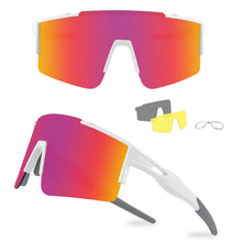 Load image into Gallery viewer, Ukoly Cycling Sunglasses for Men Women with 3 Interchangeable Lenses, Polarized Sports Sunglasses, Baseball Sunglasses