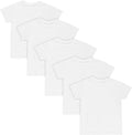 Hanes Boys’ Undershirt, EcoSmart White T-Shirts for Boys, Short Sleeve Shirts, 5 or 10- Pack