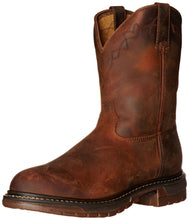 Load image into Gallery viewer, Men's Slip-On Motorcycle Boots | Round Toe Low Square Heel Elastic Cuff Winter Boots
