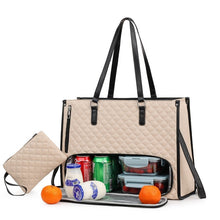 Load image into Gallery viewer, Large Insulated Tote Bag &amp; Crossbody Combo – Women's Lightweight Everyday Carry Bag