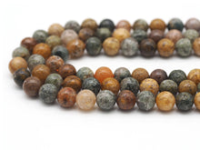 Load image into Gallery viewer, Natural New Ocean Jasper Round Smooth Beads, Sku#U1321