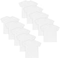 Hanes Boys’ Undershirt, EcoSmart White T-Shirts for Boys, Short Sleeve Shirts, 5 or 10- Pack