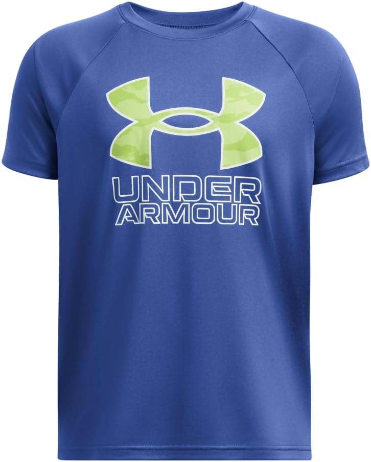 Under Armour Boys' Tech Hybrid Printed Fill Short-Sleeve T-Shirt