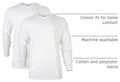 Gildan Adult Ultra Cotton Long Sleeve T-Shirt, Style G2400, Multipack