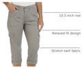 Lee Women's Relaxed Fit Austyn Knit Waist Cargo Capri Pant