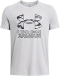Under Armour Boys' Tech Hybrid Printed Fill Short-Sleeve T-Shirt