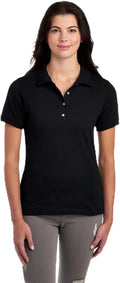Jerzees Women's Dri Power Cotton Blend Short Sleeve Polo Shirts, Moisture Wicking for All Day Comfort