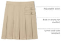 French Toast Girls Adjustable Waist Pleated-Front Two-tab Scooter