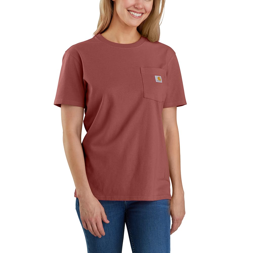 Carhartt Women's Loose Fit Heavyweight Short-Sleeve Pocket T-Shirt Closeout