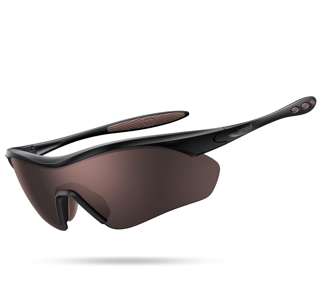 Lamicall 22g Polarized Sports Sunglasses - UV400 Protection Men Women Sun Glasses for Driving Running Cycling Baseball Golf