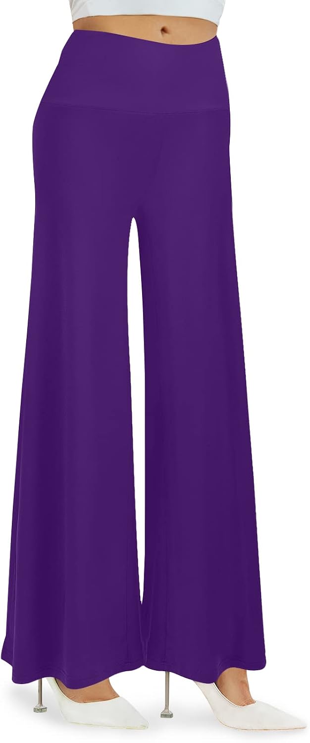 Arolina Palazzo Pants for Women Wide Leg Flowy Pants Casual Comfy High Waist Summer Pants