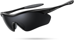 Lamicall 22g Polarized Sports Sunglasses - UV400 Protection Men Women Sun Glasses for Driving Running Cycling Baseball Golf