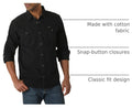 Wrangler Men's Iconic Regular Fit Snap Shirt