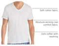 Hanes Men's Undershirts T-Shirt Pack, V-Neck Cotton Tees for Men, Moisture-Wicking, Odor Control, White Multi-Pack