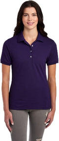 Jerzees Women's Dri Power Cotton Blend Short Sleeve Polo Shirts, Moisture Wicking for All Day Comfort