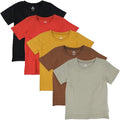 HonestBaby Baby Toddler & Kids' 100% Organic Cotton Short Sleeve T-Shirts (10-Pack)