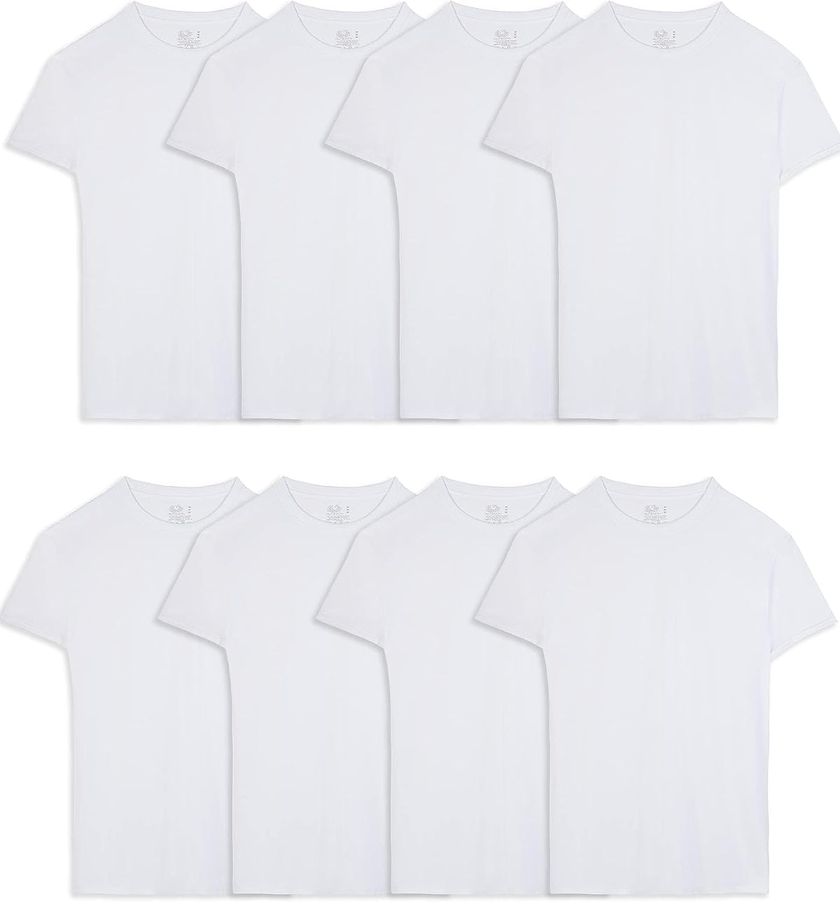 Fruit of The Loom Men's Crew Tee Undershirts, Moisture Wicking & Tag Free, Also Available in Big & Tall