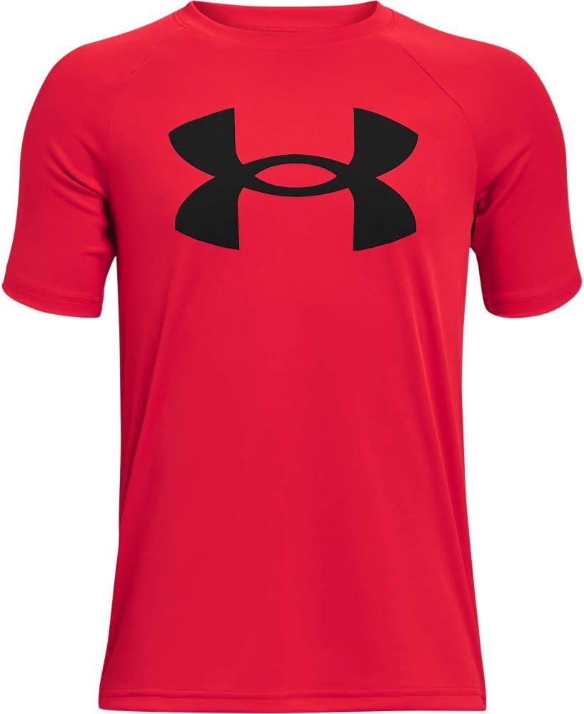 Under Armour Boys' Tech Hybrid Printed Fill Short-Sleeve T-Shirt