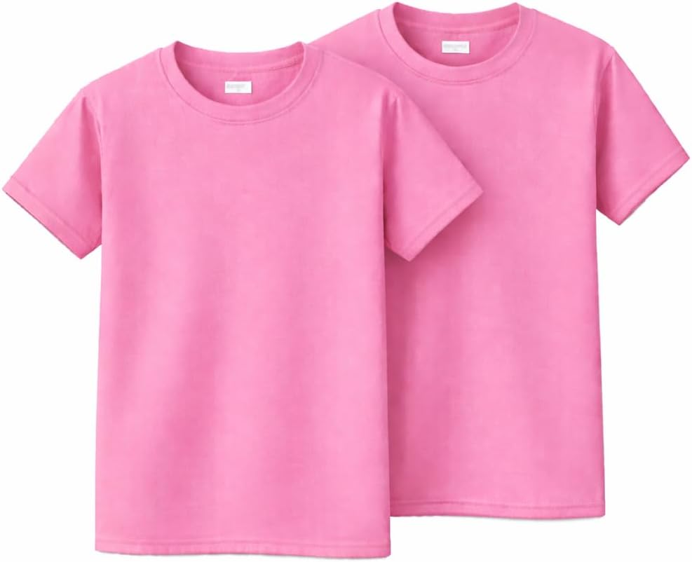 Gildan Unisex-Child Gildan Youth Heavy Cotton T-Shirt, Style G5000b, 2-Pack