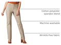Lee Women's Wrinkle Free Relaxed Fit Straight Leg Pant