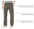 Wrangler Authentics Men's Relaxed Fit Stretch Cargo Pant