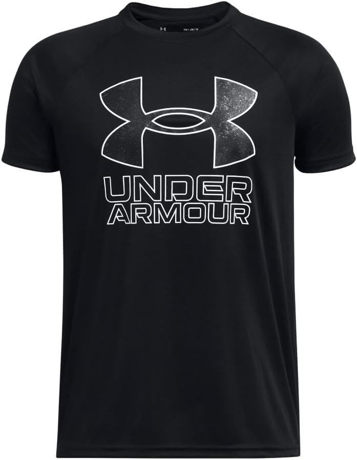 Under Armour Boys' Tech Hybrid Printed Fill Short-Sleeve T-Shirt