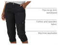 Lee Women's Ultra Lux Comfort with Flex-to-Go Cargo Capri Pant