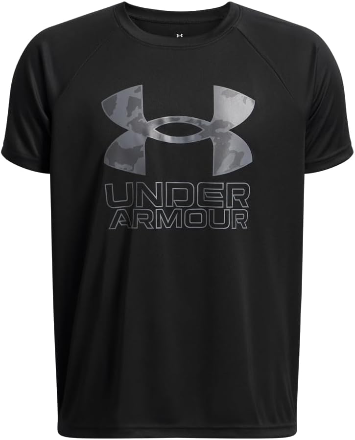 Under Armour Boys' Tech Hybrid Printed Fill Short-Sleeve T-Shirt