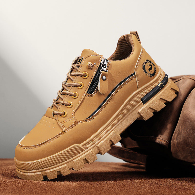 Men's Chunky Sole Casual Sneakers - Comfortable Everyday Footwear