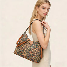 Load image into Gallery viewer, Women's Retro Ethnic Embroidered Tote Crossbody Bag with Multiple Compartments