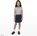Izod Girls' School Uniform Pull-on Scooter Skirt with Undershorts, Knit Waistband & Functional Pockets, Wrinkle Resistant