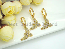 Load image into Gallery viewer, CZ Dangle Eagle Earring, Sku#J268