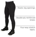 Champro Women's Tournament Traditional Low-Rise Softball Pants