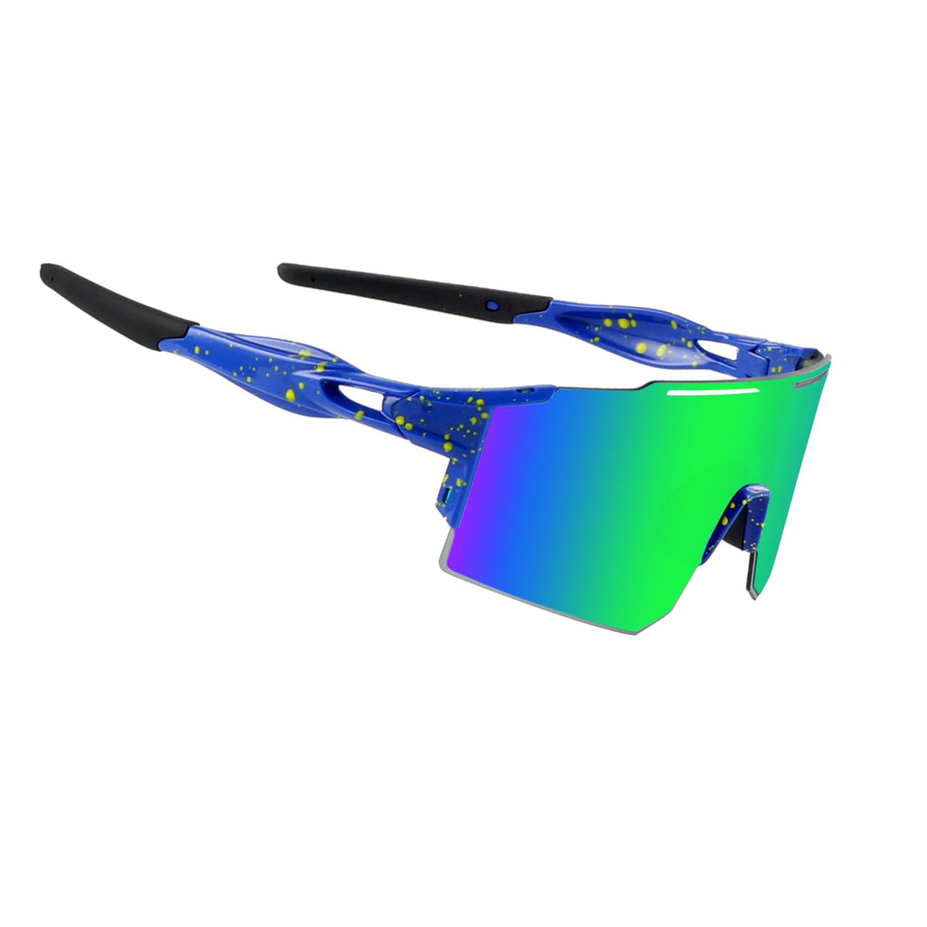 OULAIQI Cycling Sunglasses Polarized Sunglasses for Cycling Men Women with 1 Lens or 3 Interchangeable Lens Baseball Glasses